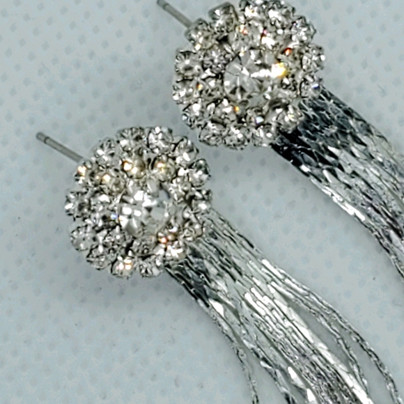 Silver Shooting Star Earrings - Picture 1 of 4